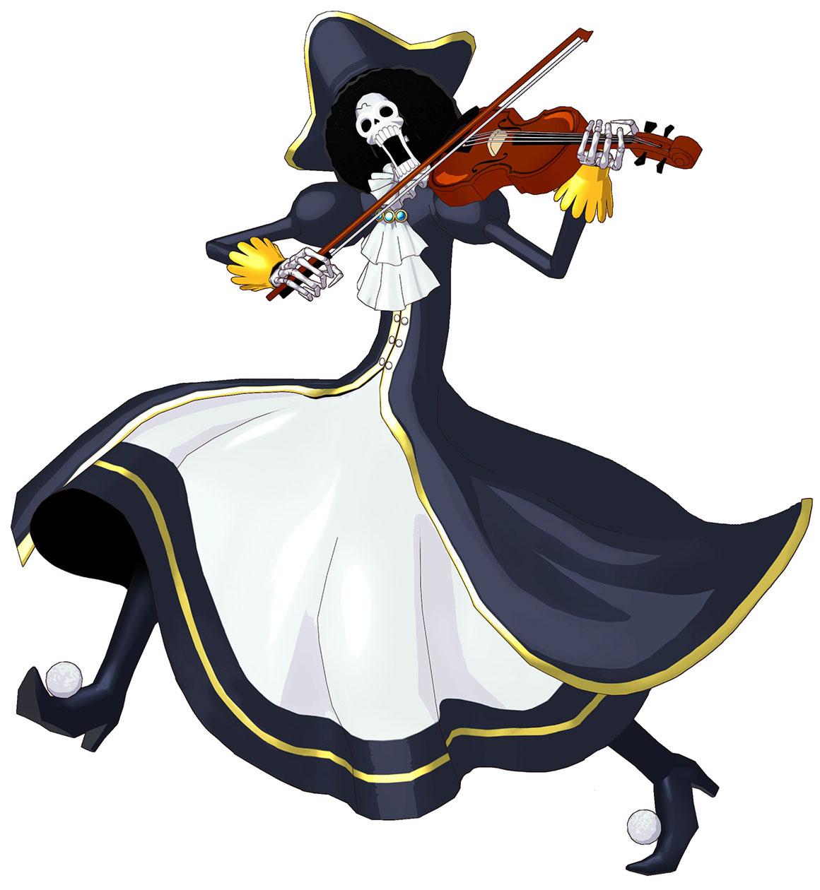 Brook, Alt Costume Art from One Piece: Unlimited World Red
