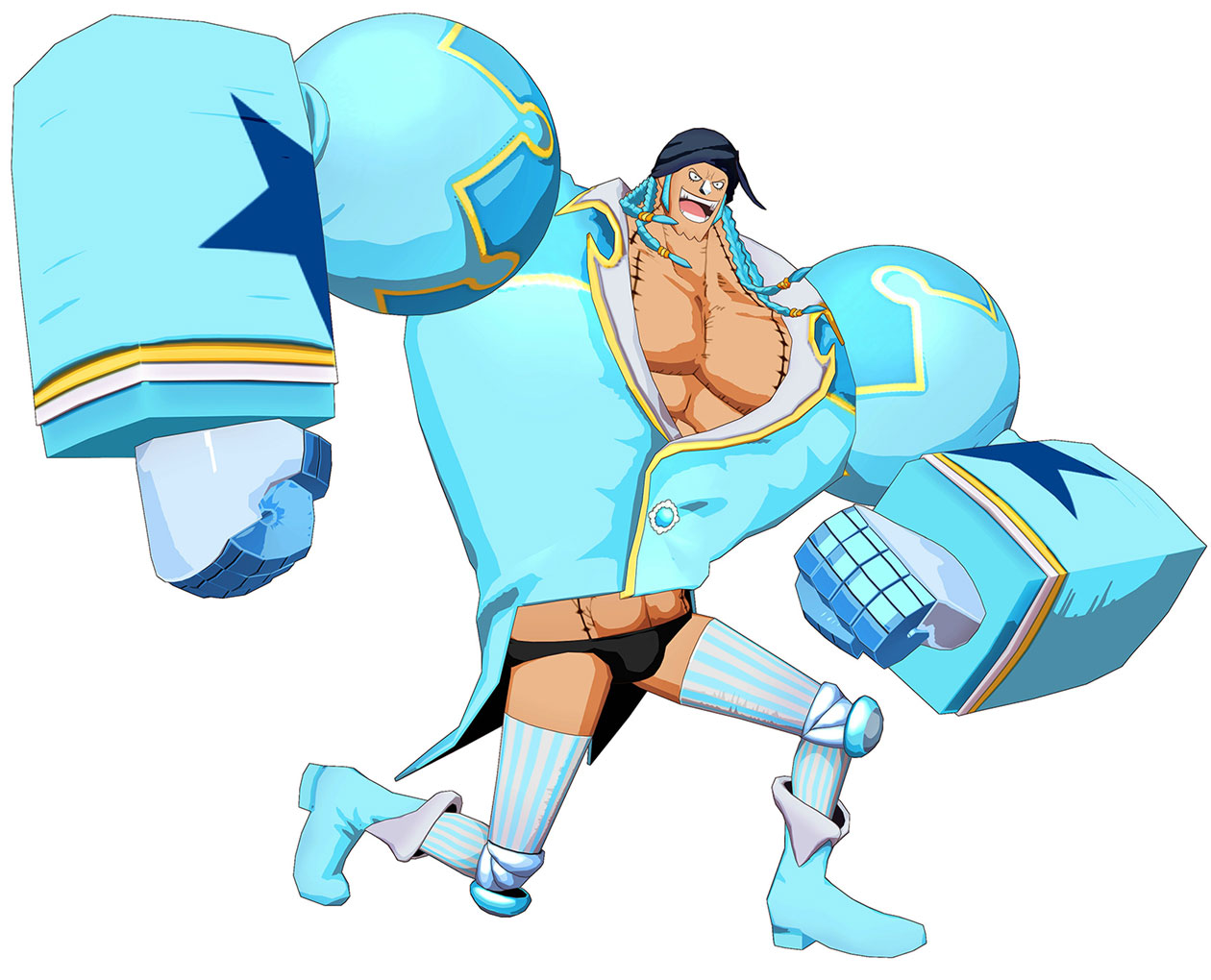 Franky, Alt Costume Art from One Piece: Unlimited World Red