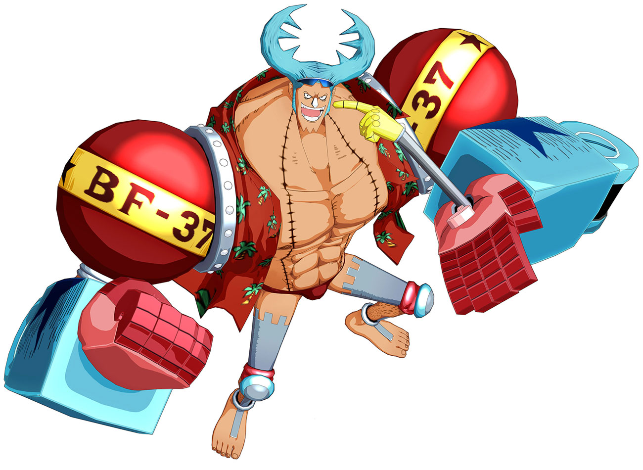 Franky Art from One Piece: Unlimited World Red
