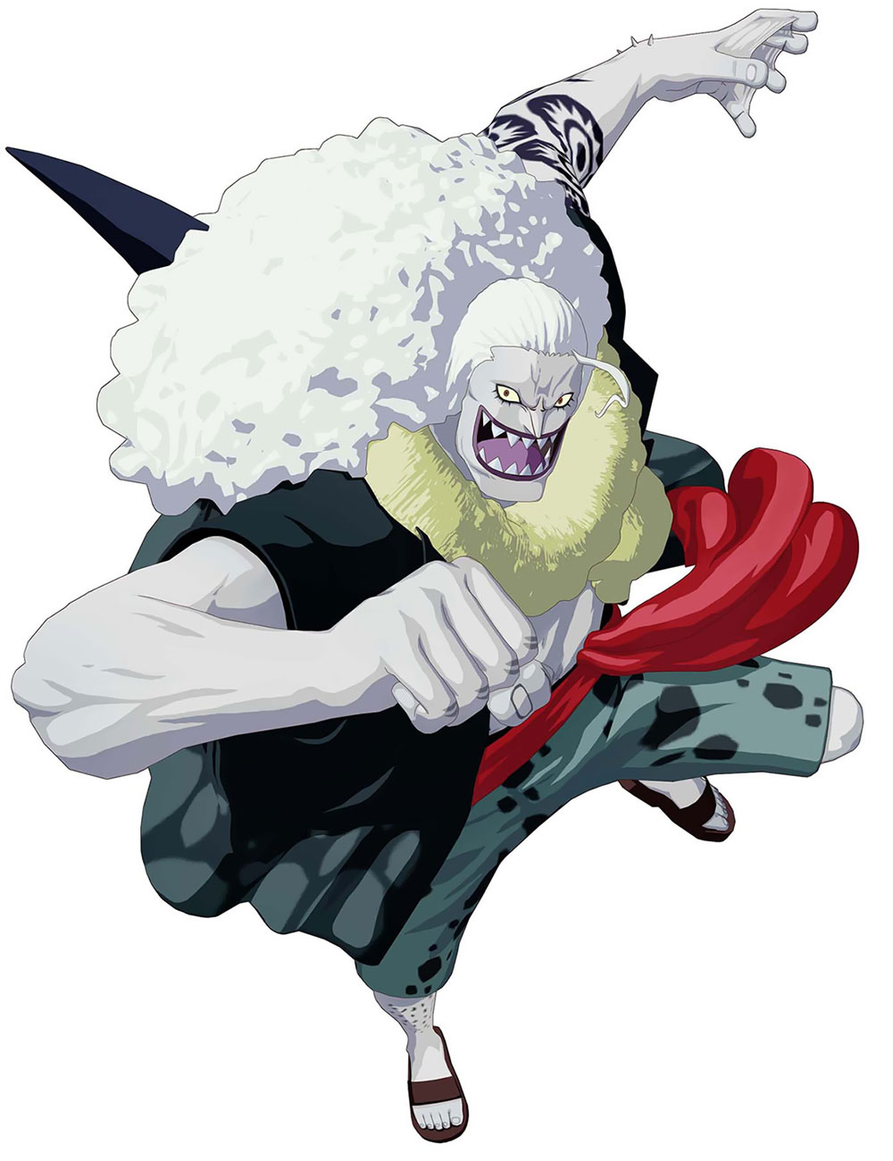 Hody Jones Art from One Piece: Unlimited World Red