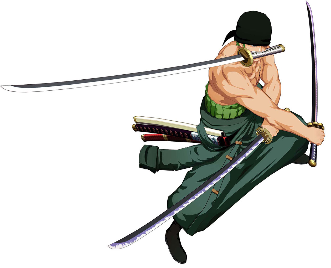 Zoro Art from One Piece: Unlimited World Red