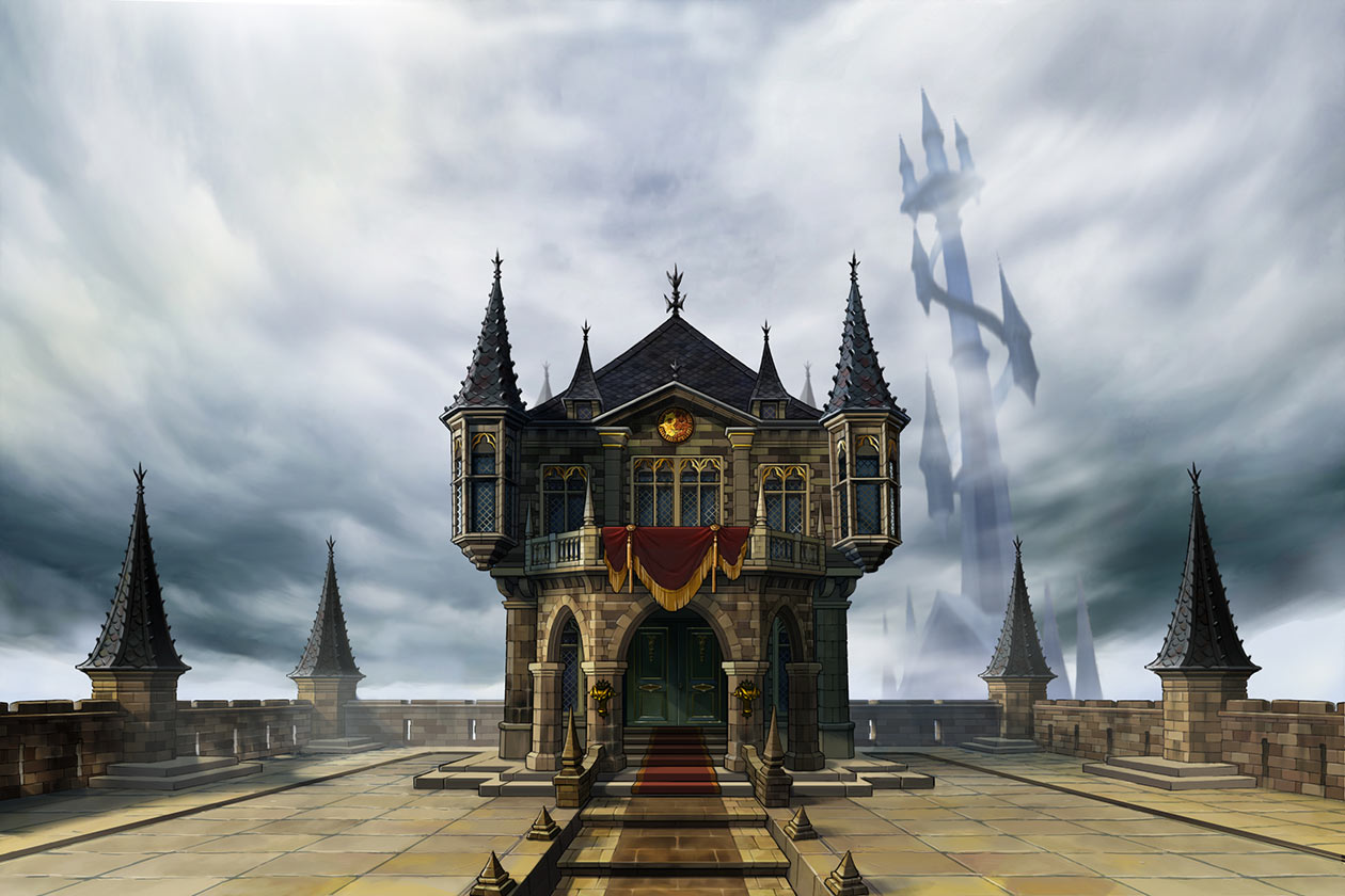 Audience Room Art from Professor Layton vs. Phoenix Wright: Ace Attorney