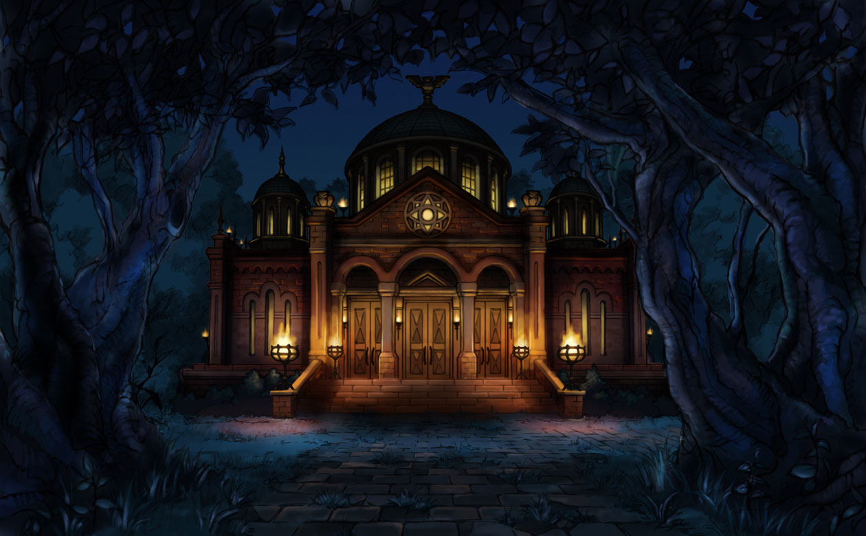 Court, Night Art from Professor Layton vs. Phoenix Wright: Ace Attorney