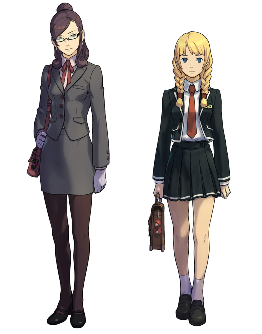 Darklaw & Espella Art from Professor Layton vs. Phoenix Wright: Ace Attorney