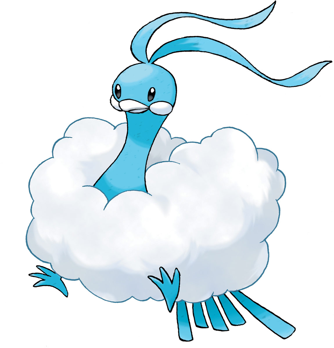 Altaria Art from Pokémon Omega Ruby and Alpha Sapphire