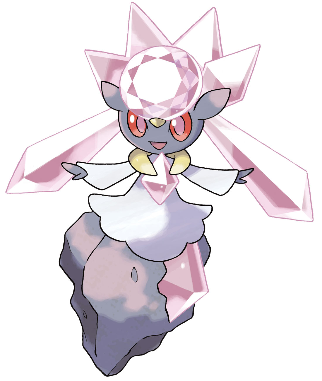 Diancie Art from Pokémon Omega Ruby and Alpha Sapphire
