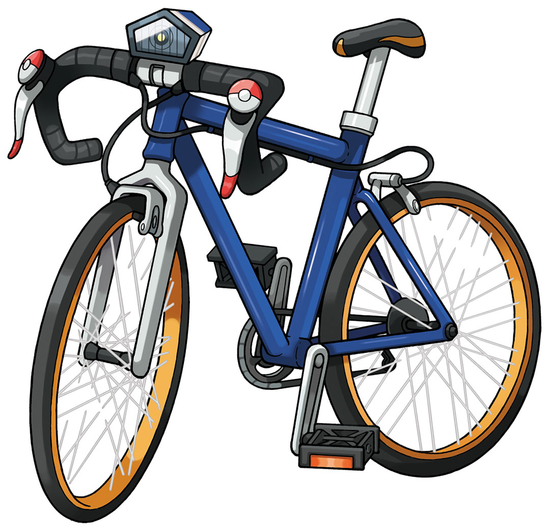 Mach Bike Art from Pokémon Omega Ruby and Alpha Sapphire