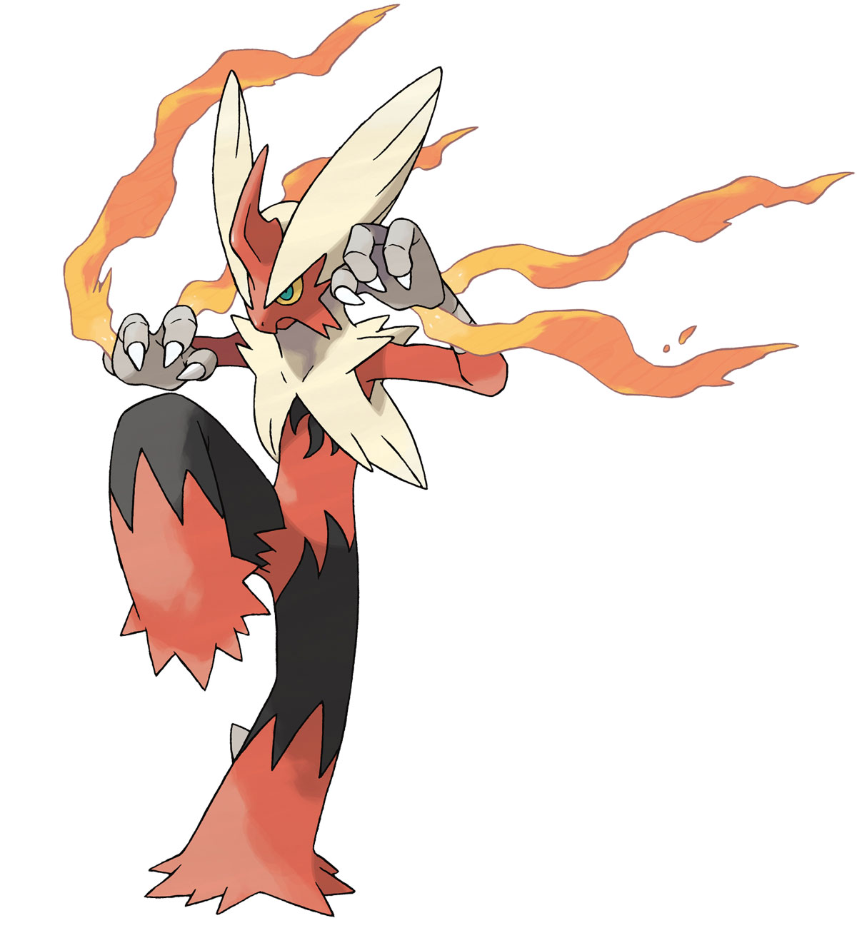 Mega Blaziken Art from Pokémon Omega Ruby and Alpha Sapphire