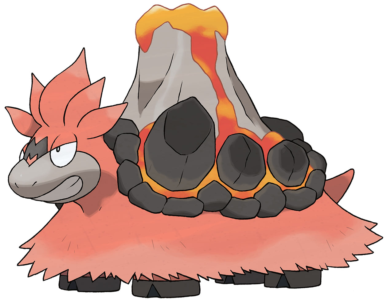 Mega Camerupt Art from Pokémon Omega Ruby and Alpha Sapphire