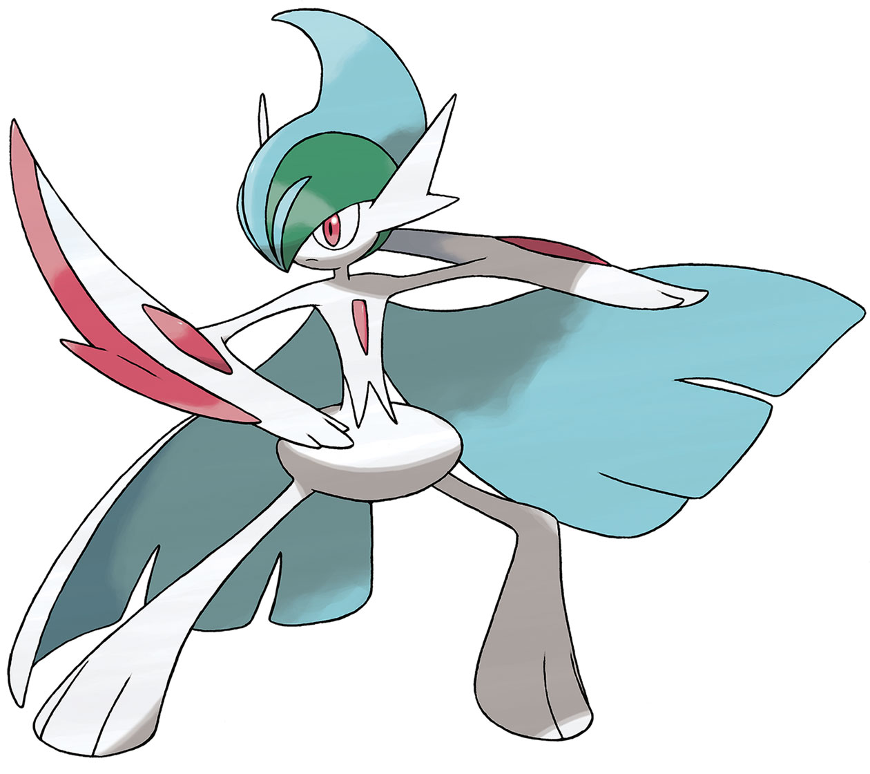 Mega Gallade Art from Pokémon Omega Ruby and Alpha Sapphire