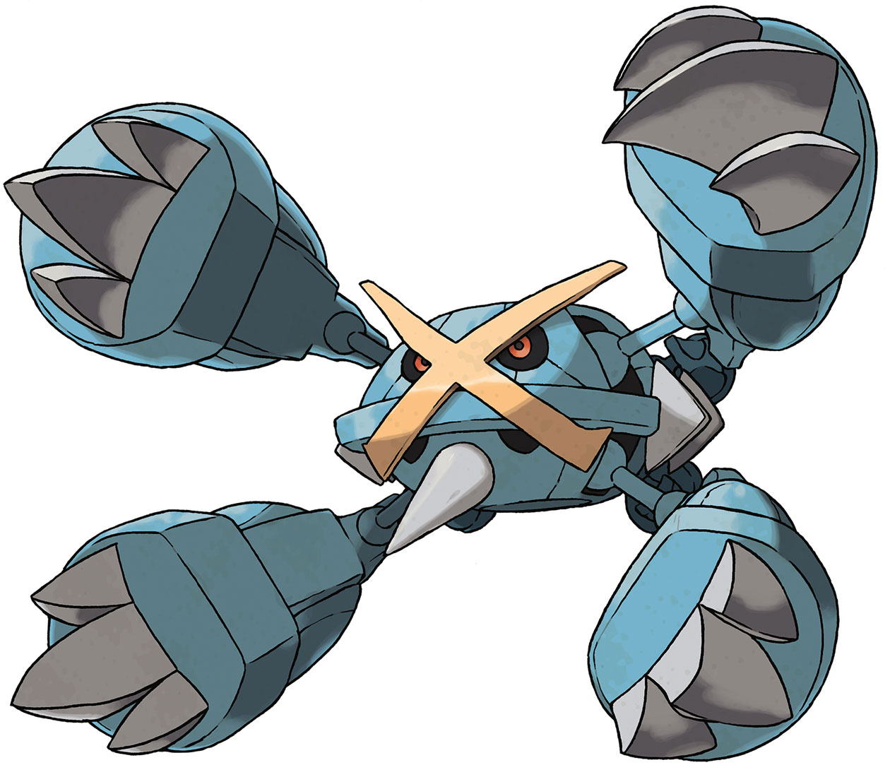Mega Metagross Art from Pokémon Omega Ruby and Alpha Sapphire