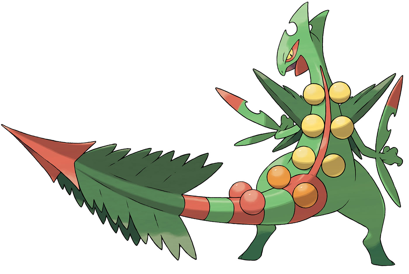 Mega Sceptile Art from Pokémon Omega Ruby and Alpha Sapphire