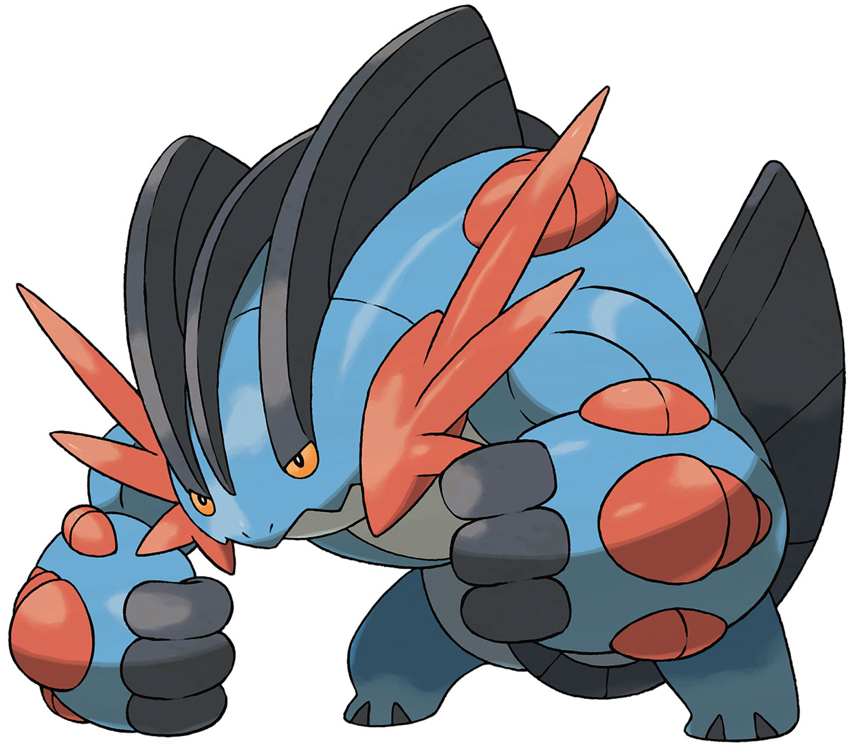 Mega Swampert Art from Pokémon Omega Ruby and Alpha Sapphire