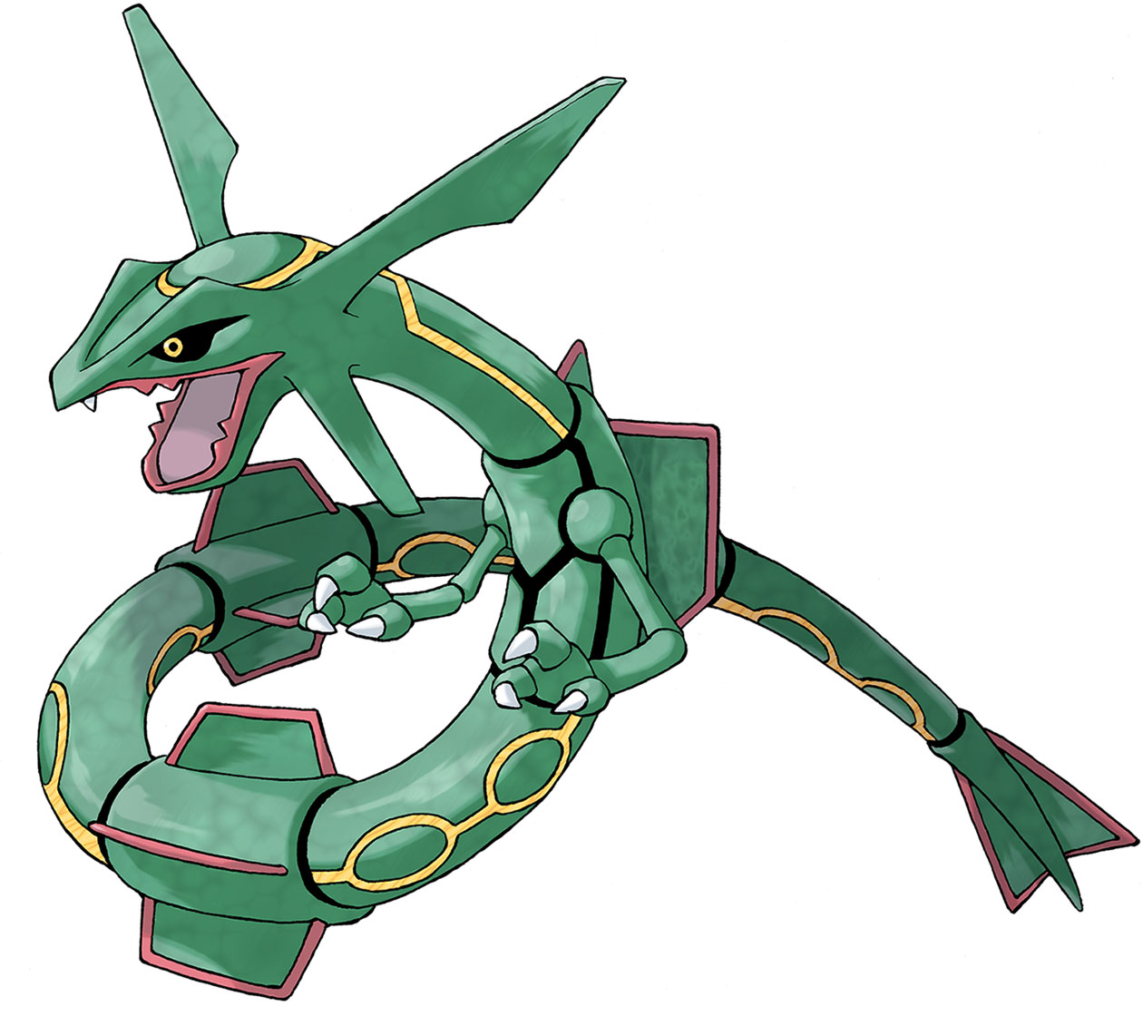 Rayquaza Art from Pokémon Omega Ruby and Alpha Sapphire