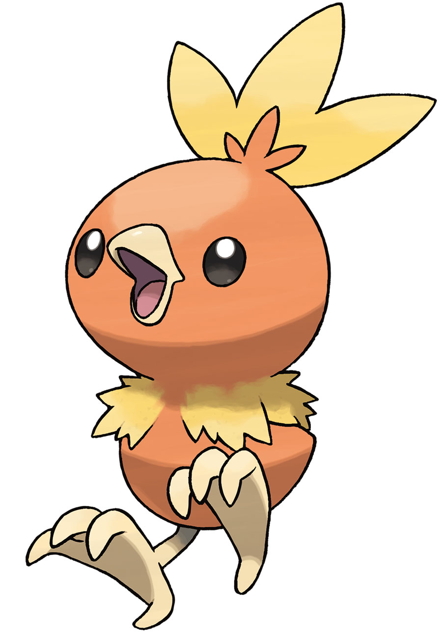 Torchic Art from Pokémon Omega Ruby and Alpha Sapphire