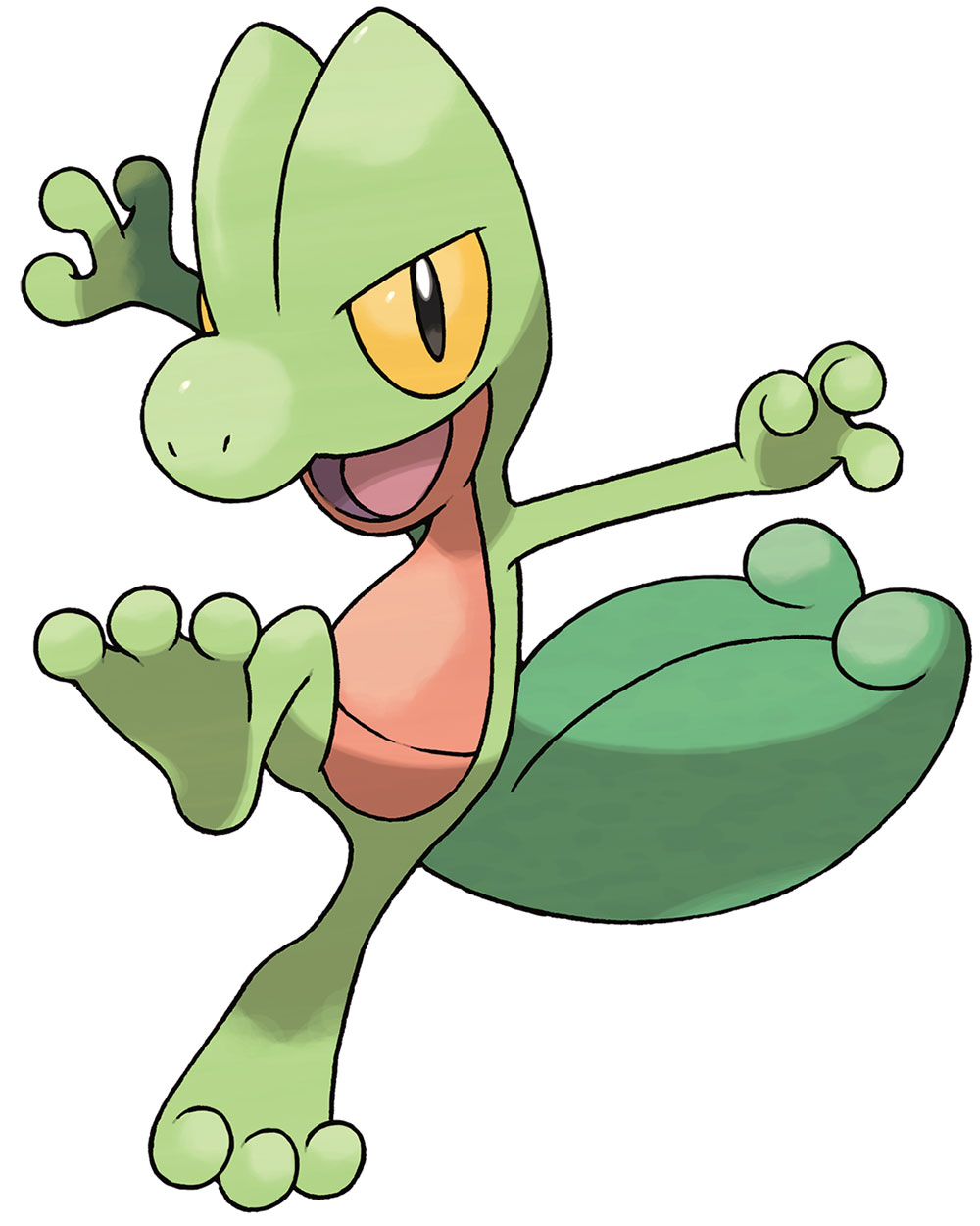 Treecko Art from Pokémon Omega Ruby and Alpha Sapphire