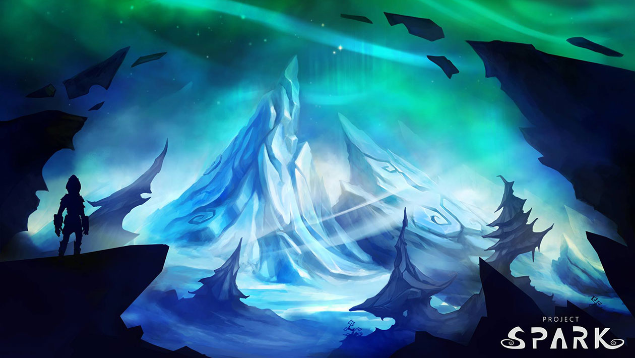 Icy Peaks Art from Project Spark