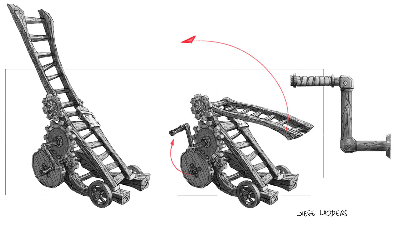 Siege Ladders Art from Project Spark