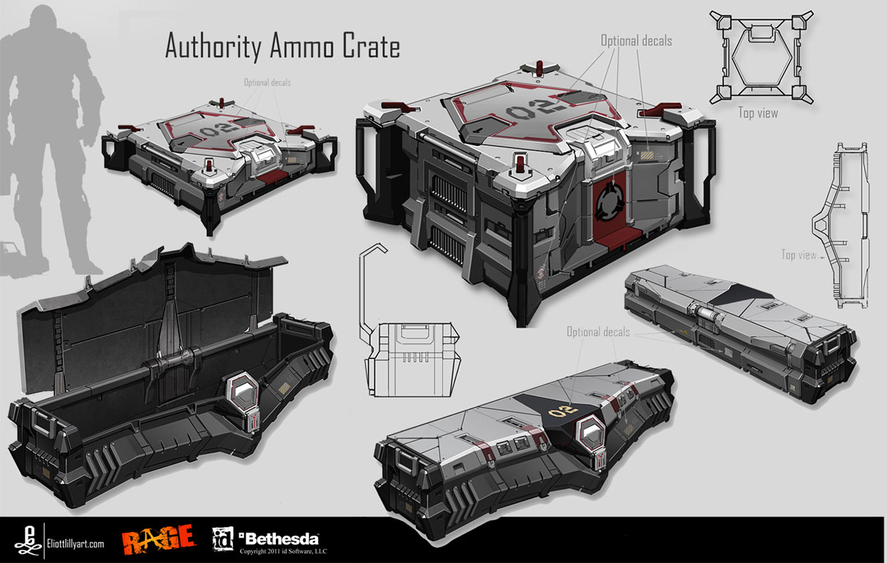 Authority Ammo Crate Art from Rage