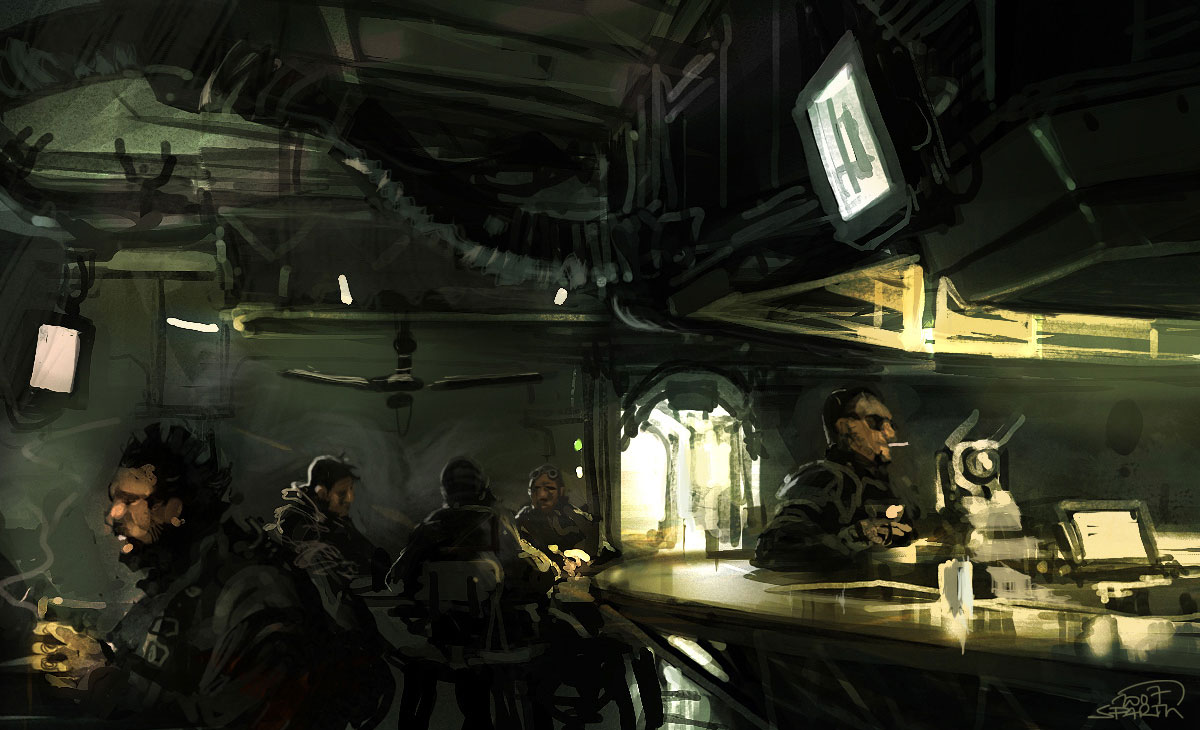 Bar Scene Art from Rage