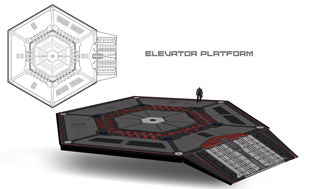 Bridge Elevator Art from Rage