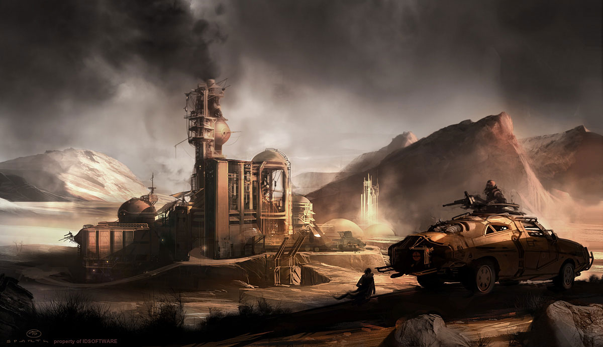 Early Environment Art from Rage