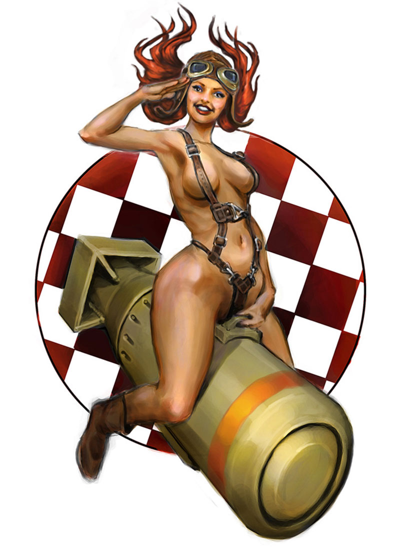 Pinup Girl Art from Rage