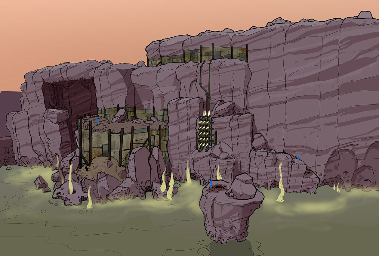 Canyon Side Art from Sonic Boom