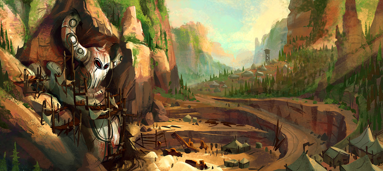 Cliff Site Art from Sonic Boom