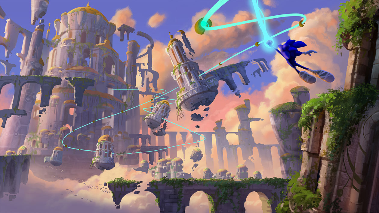 Cloud City Art from Sonic Boom