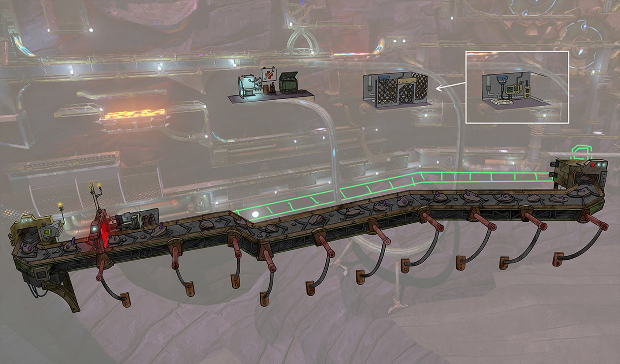 Dig Site Conveyor Belt Art from Sonic Boom