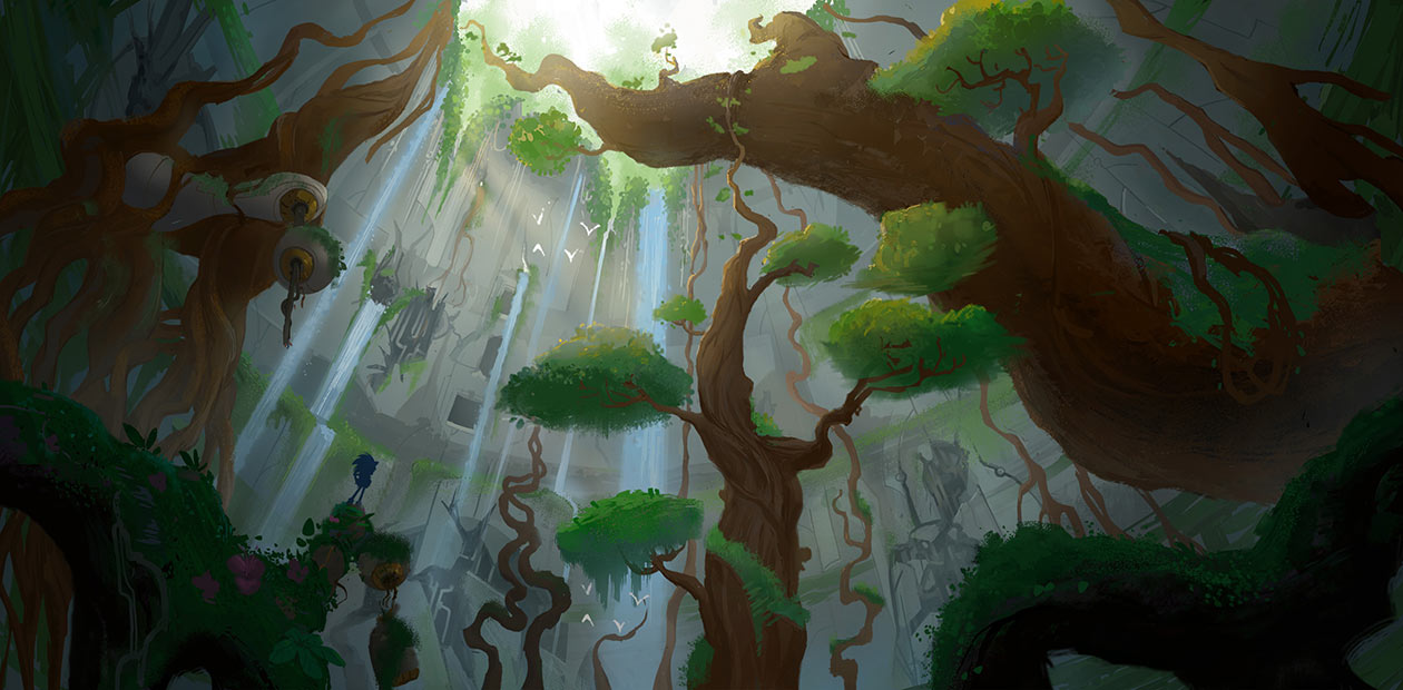 Golem Room Overgrown Art from Sonic Boom