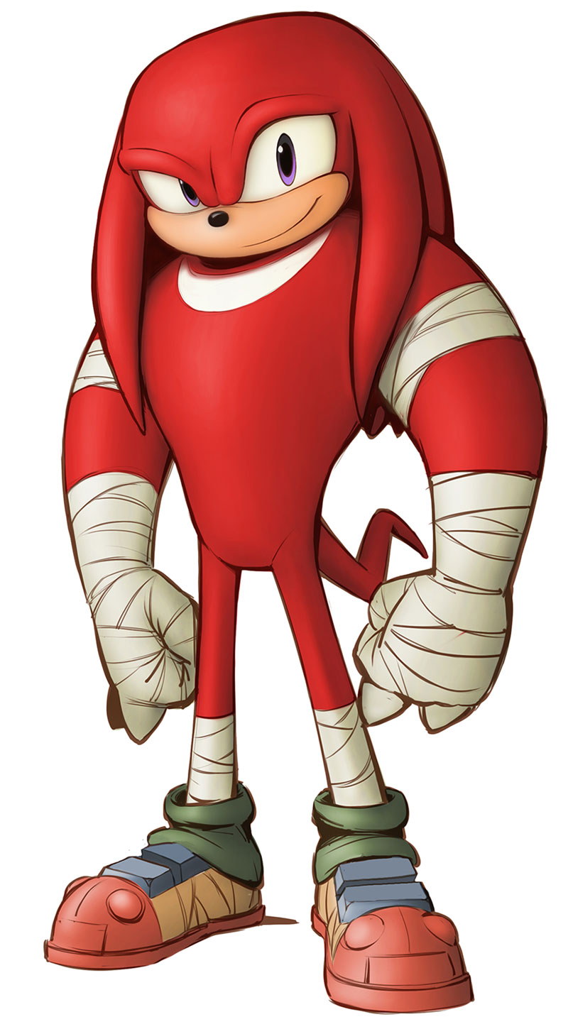 Knuckles the Echidna Art from Sonic Boom
