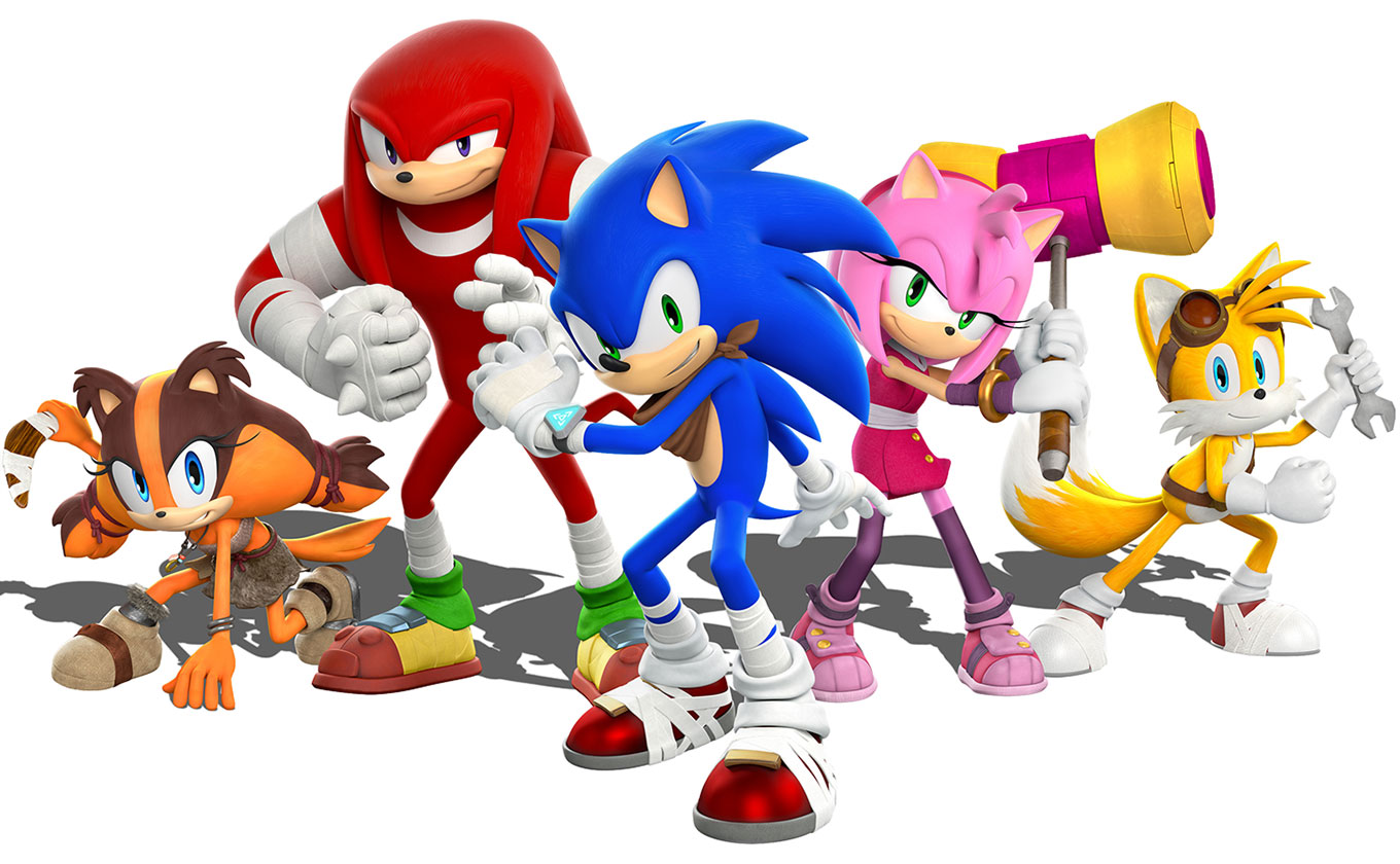 Main Characters CG Art from Sonic Boom