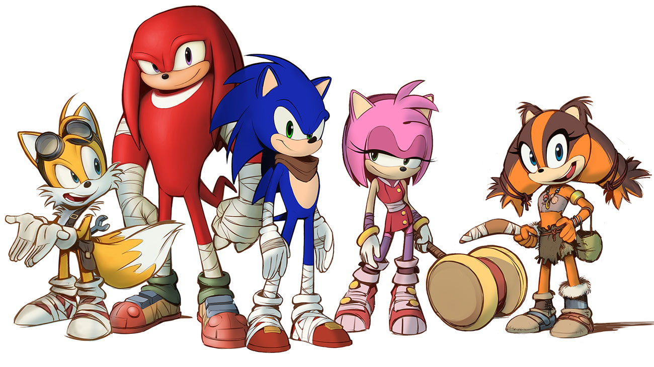 Main Characters Art from Sonic Boom