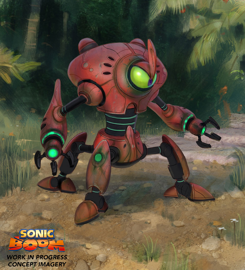 Red Bot Art from Sonic Boom