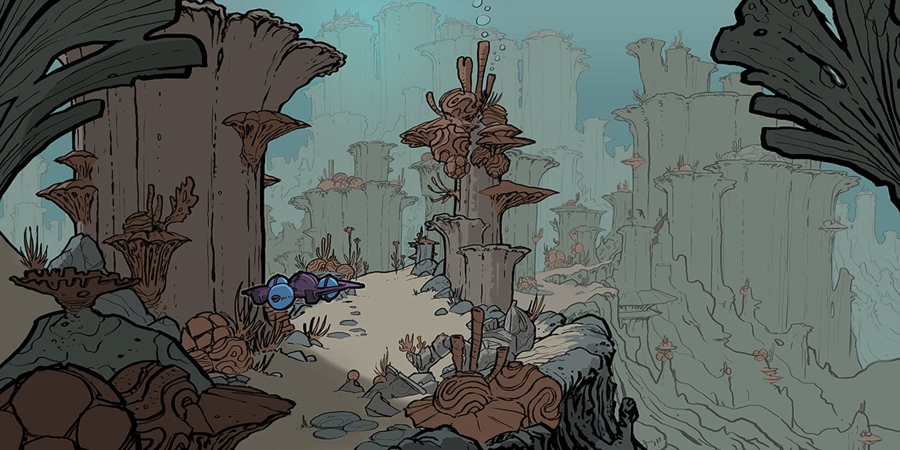 Submarine Promenade Art from Sonic Boom