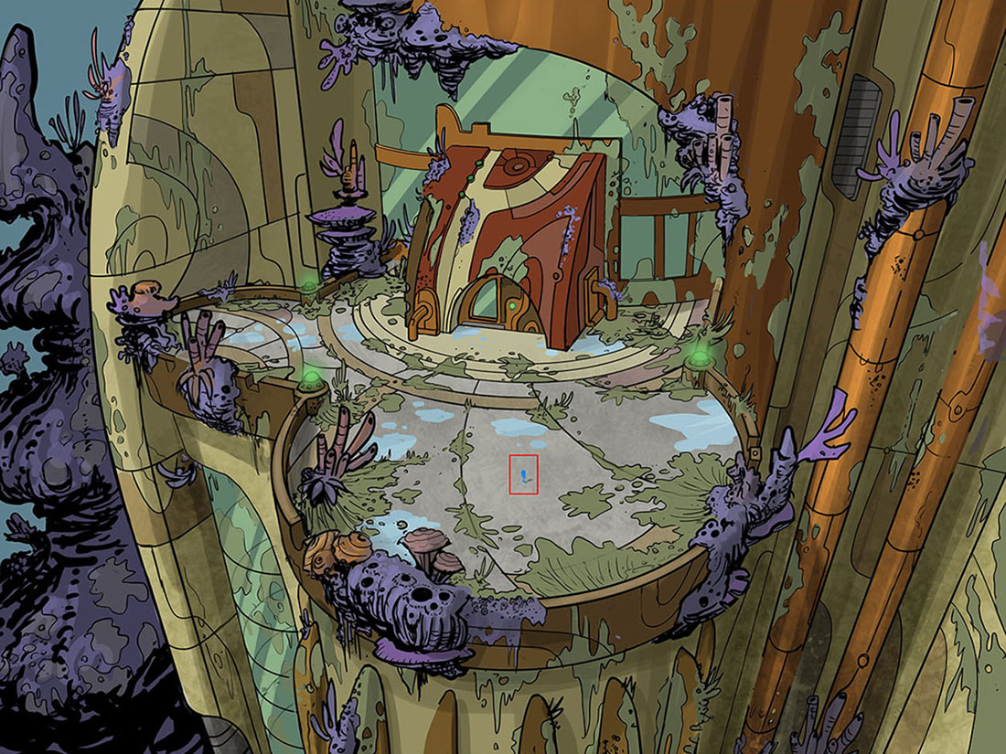 Submarine Tower Platform Art from Sonic Boom