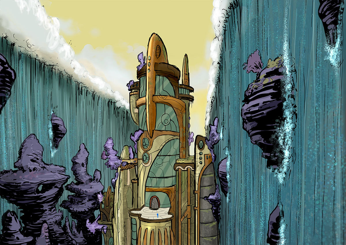 Submarine Tower Art from Sonic Boom