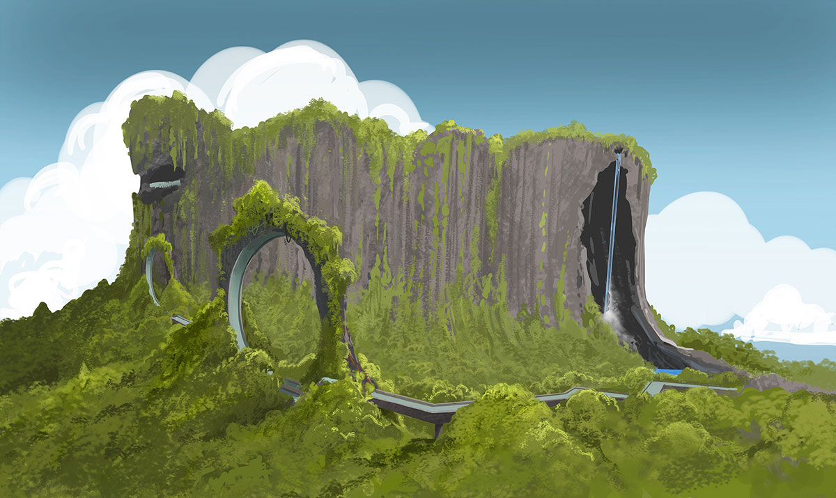 Volcano Tracks Loop Art from Sonic Boom