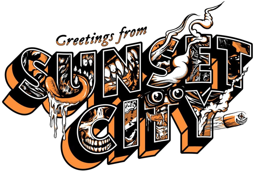 Sunset City Greetings Art from Sunset Overdrive