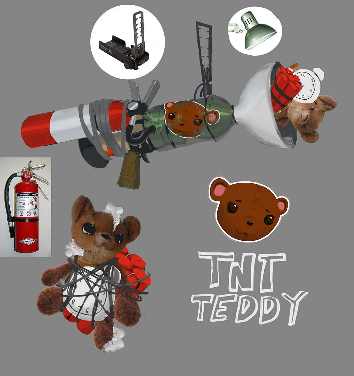 TNT Teddy Art from Sunset Overdrive