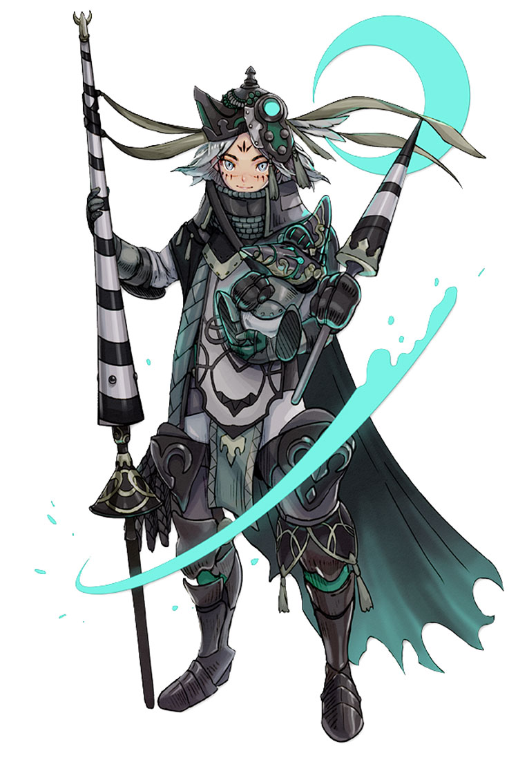 Ashe the Spearman Art from Terra Battle