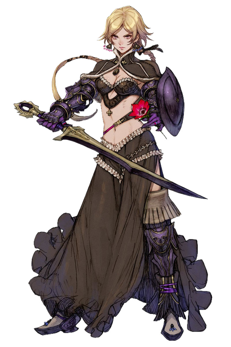 Bahl the Dark Duelist Art from Terra Battle