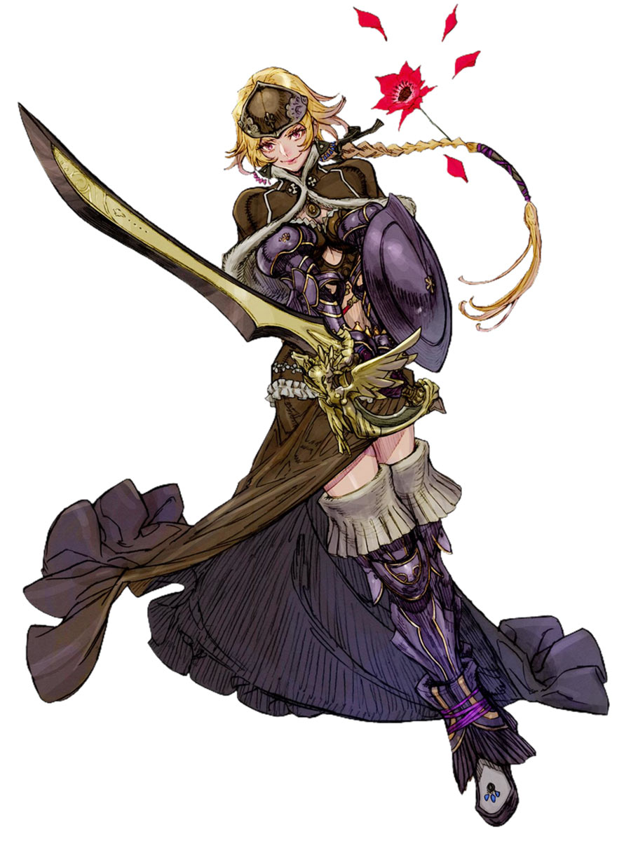 Bahl the Dark Warrior Art from Terra Battle