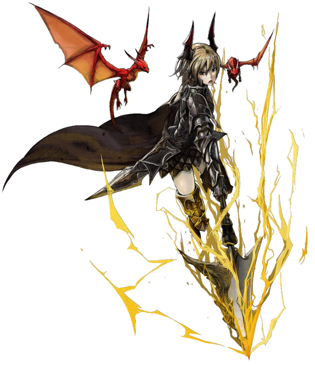 Dragon Knight Clara Art from Terra Battle