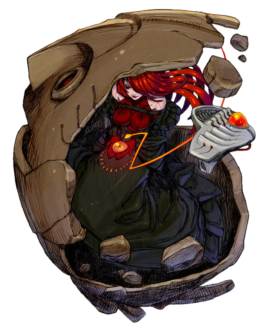 Daiana the Firemantle Art from Terra Battle