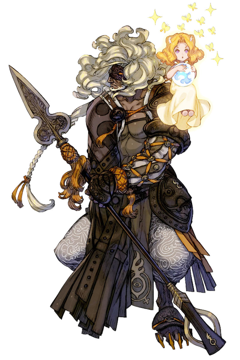 Djugan the Sightless Art from Terra Battle