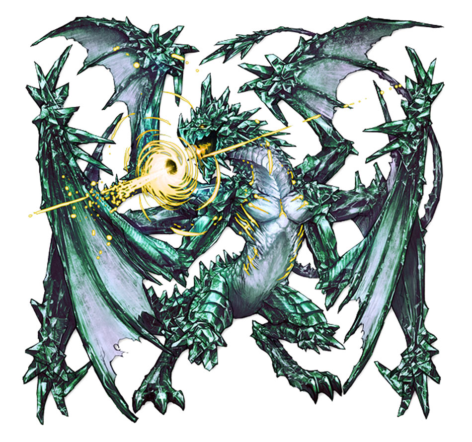 Luminous Jade Dragon Art from Terra Battle