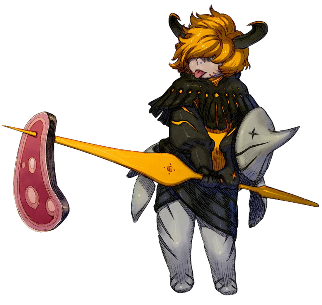 Kem the Spearman Art from Terra Battle